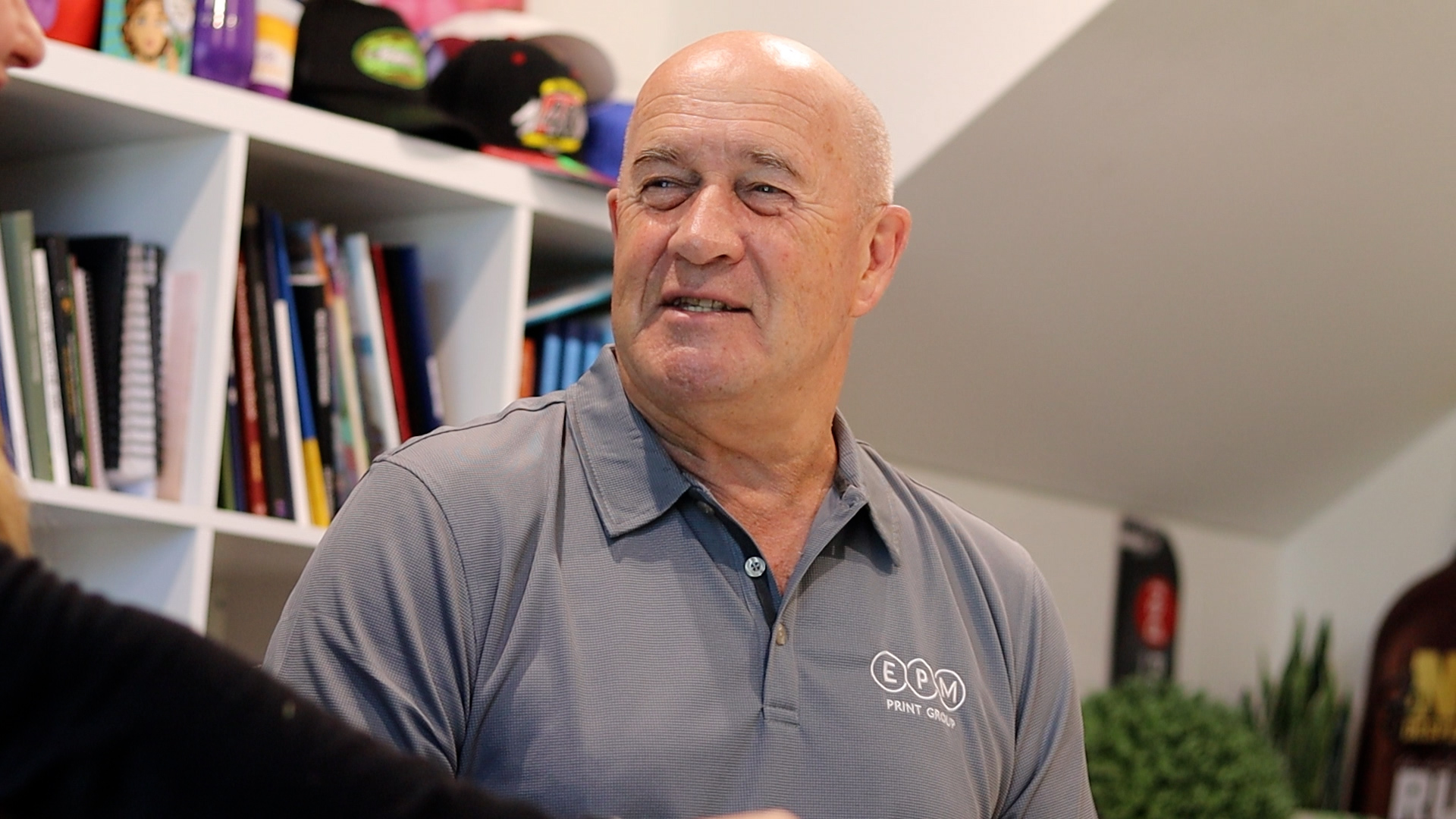 Ian simms EPM Print group sales executive meeting about commercial business printing on the sunshine coast