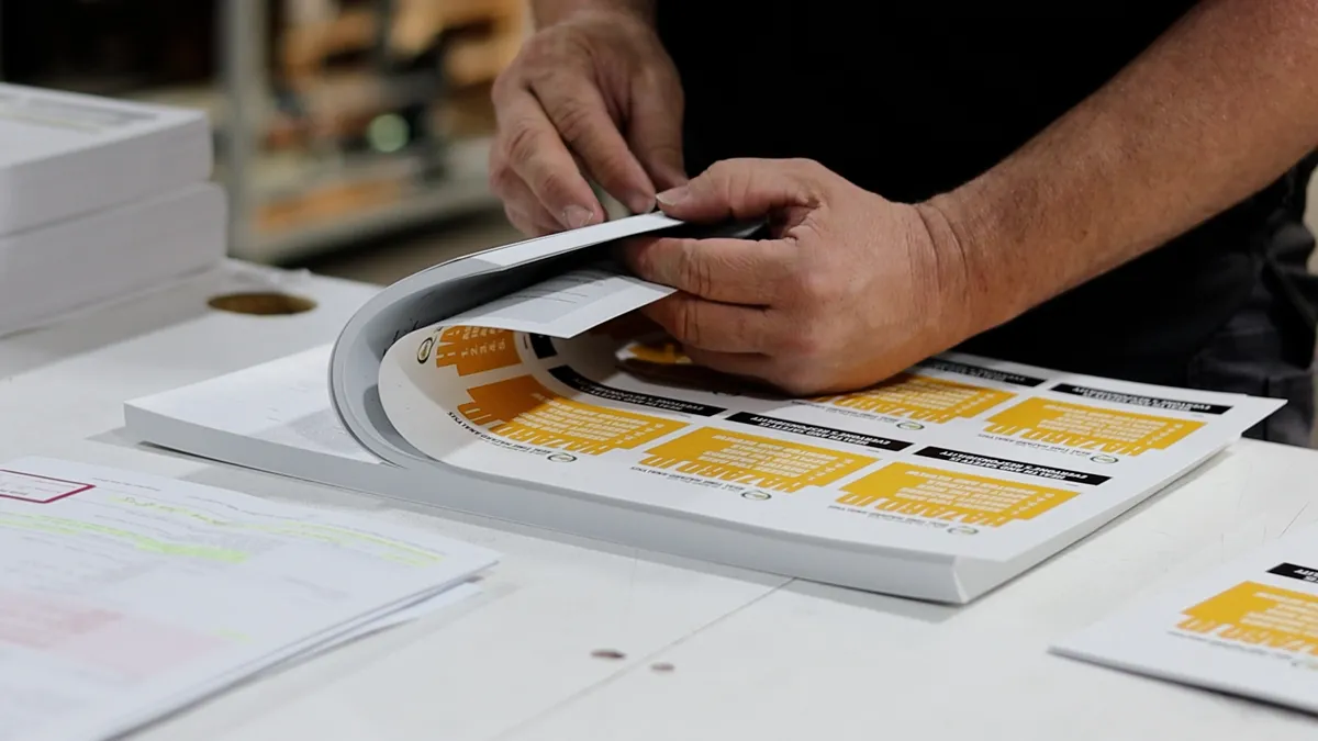 Commercial printing at EPM Print group office. 